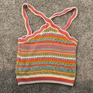 Zara Multicolor Knit Tank Top
